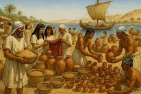 Egyptian market near the Nile