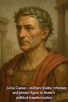 Julius Caesar Portrait Julius Caesar wearing laurel wreath.