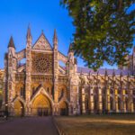 Comparison of Islamic and Gothic architecture showing similar pointed arch structures in Córdoba Mosque and Notre Dame Cathedral