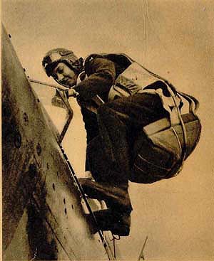 Early airmail pilot navigation chart showing beacon stations and route markings from the 1920s