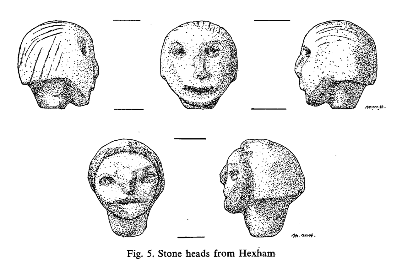 The Hexham Heads carved stone artifact pair