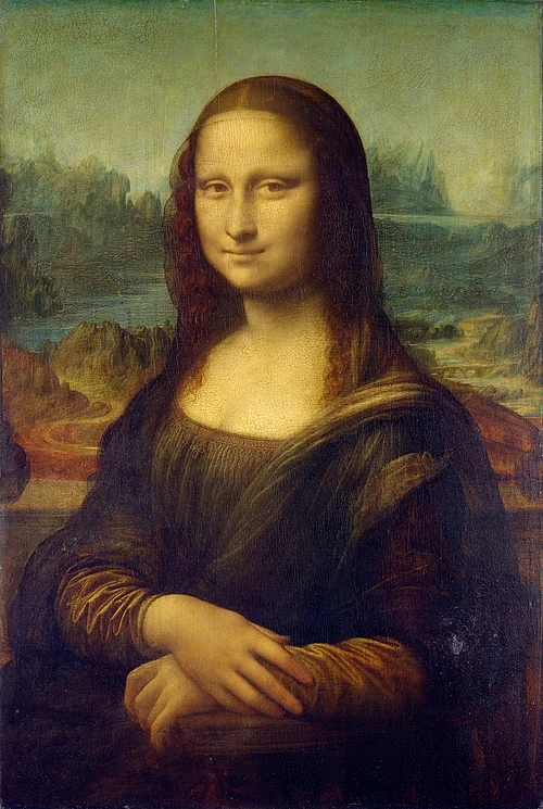 The Mona Lisa by Leonardo da Vinci, painted using the sfumato technique of soft tonal transitions