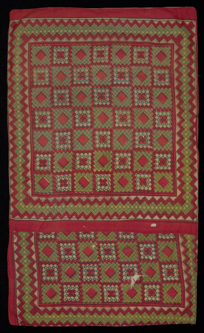 Decorated Burmese manuscript wrapper