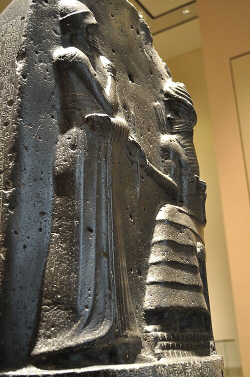 Code of Hammurabi Stele - Louvre Museum Code of Hammurabi basalt stele in the Louvre Museum, Paris, inscribed with Babylonian cuneiform laws