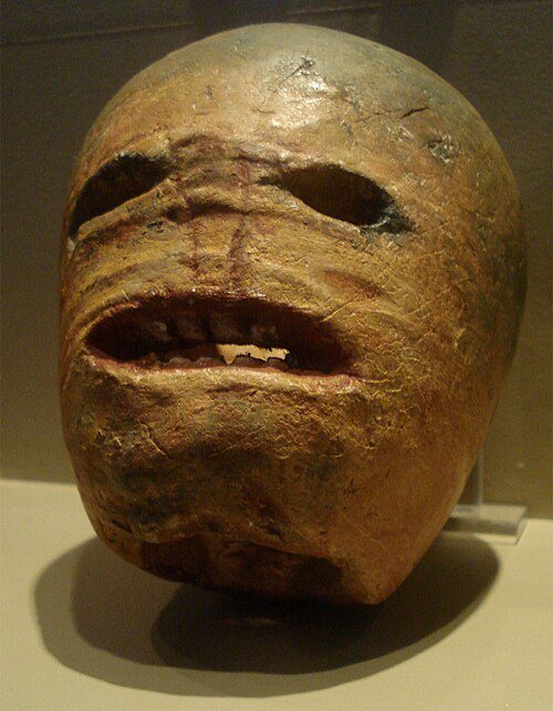 Traditional Irish carved turnip lantern from County Donegal